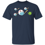 Funny Baseball Balls Holding Bats Shirt Matching Baseball Lover Player Fans Social Distancing Gifts T-Shirt - Macnystore