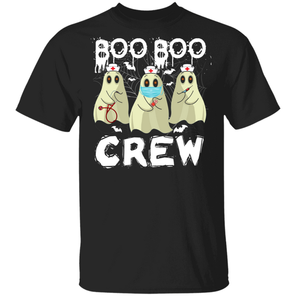 Boo Boo Crew Cute Ghost Halloween Nurse Doctor Gifts T-Shirt - Macnystore