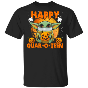 Happy Quar-O-Teen Cool Social Distancing Halloween Movie Character Gifts T-Shirt - Macnystore