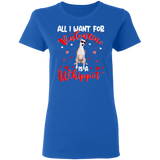 All I Want For Valentine Is A  Whippet Ladies T-Shirt - Macnystore
