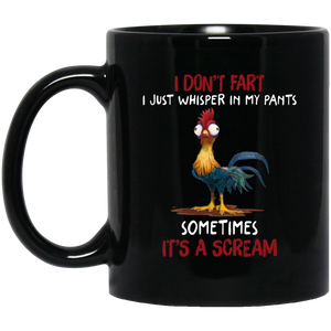 I Don't Fare I Just Whisper In My Pants Funny Rooster Mug - Macnystore