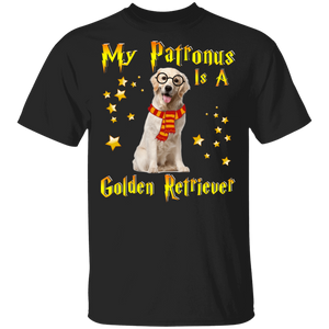 My Patronus Is A Golden Retriever Magical Pet Dog T-Shirt - Macnystore