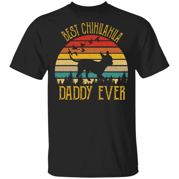 Retro Vintage Best Chihuahua Daddy Ever Dog Lover T-Shirt - Macnystore