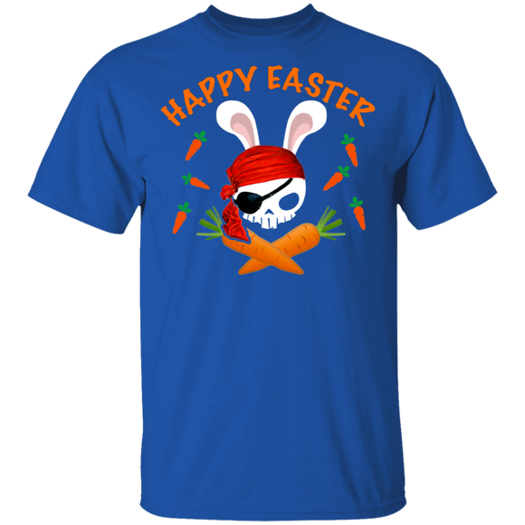 Bunny Skull Crossbones Pirate Lover Funny Rabbit Bunny Eggs Easter Day Matching Shirt For Kids Women Christian Gifts T-Shirt - Macnystore