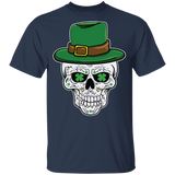 Leprechaun Sugar Skull Shamrock St Patrick's day Shirt Youth Shirt - Macnystore