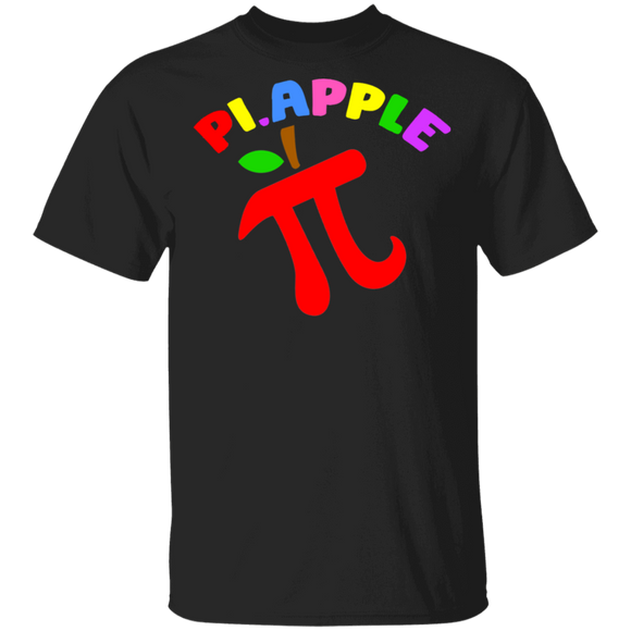 Happy Pi Day Funny Pi 3,14 Apple Math Geek Elementary High School Teacher Student Kids Boys Girls Gifts T-Shirt - Macnystore