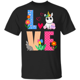 Love Unicorn Funny Rabbit Bunny Eggs Easter Day Matching Shirt For Kids Men Women Magical Unicorn Lover Gifts T-Shirt - Macnystore