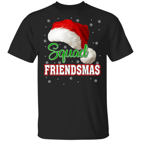 Christmas Santa Shirt Squad Friendsmas Funny Christmas Santa Matching Friends And Family X-mas Gifts T-Shirt - Macnystore