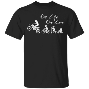 One Life One Love Cool Biker Evolution Motorcycle Motorcyclist Biker Gifts T-Shirt - Macnystore