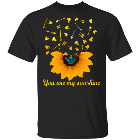 You Are My Sunshine Cool Sunflower Gardening Tools Shirt Matching Gardener Gardening Lover Farmer Gifts T-Shirt - Macnystore