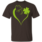 Dabbing Shamrock Horse Heart St Patrick's Day Irish Gifts T-Shirt - Macnystore