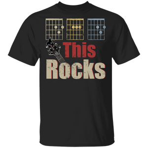 Vintage This Rocks Chord Dad Guitar Father's Day Guitarist Rock Lover Fans Gifts T-Shirt - Macnystore