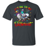 It's Ok To Be Different Pigeon Lover Autism Awareness Cute Autism Mom Dad Kids Gifts T-Shirt - Macnystore