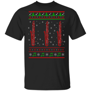 Christmas Contrabassoon Lover Funny Contrabassoon Christmas Sweater Music X-mas Musical Instrument Gifts T-Shirt - Macnystore