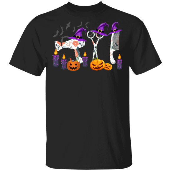 Halloween Hair Stylist Shirt Hairdresser Halloween Costume Witch Lover Gifts Halloween T-Shirt - Macnystore
