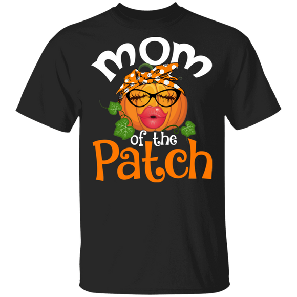 Halloween Shirt Mom Of The Patch Funny Pumpkin Gifts Halloween T-Shirt - Macnystore