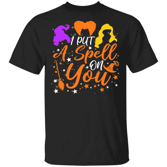 I Put A Spell On You Hocus Pocus Witch Halloween Gifts T-Shirt - Macnystore