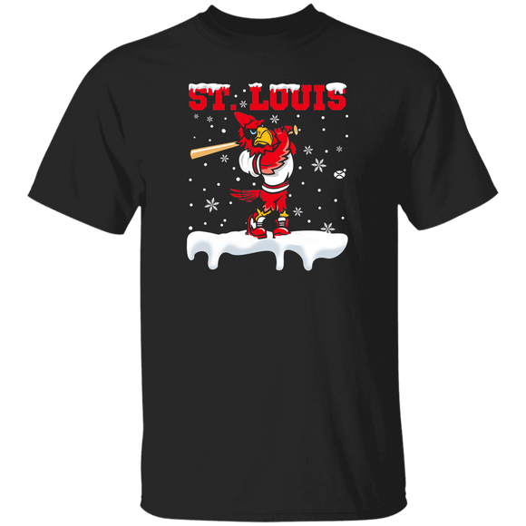 Christmas Baseball Lover Shirt St. Louis Funny Christmas Rooster Baseball Team Player Lover Gifts Christmas T-Shirt - Macnystore