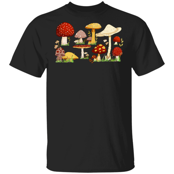 Mushroom Lover Shirt Colorful Mushroom Cute Cottagecore Aesthetic Goblincore Mycology Mushroom Lover Gifts T-Shirt - Macnystore