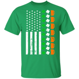 Ireland American Shamrock Beer Flag St Patrick's Day Gifts T-Shirt - Macnystore