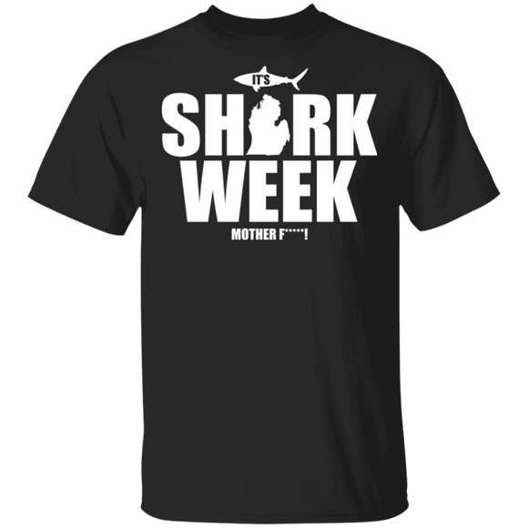 It's Shark Week Cool Michigan Maps Gifts T-Shirt - Macnystore
