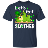 Let's Get Slothed Funny Sloth Patrick's Day T-Shirt - Macnystore