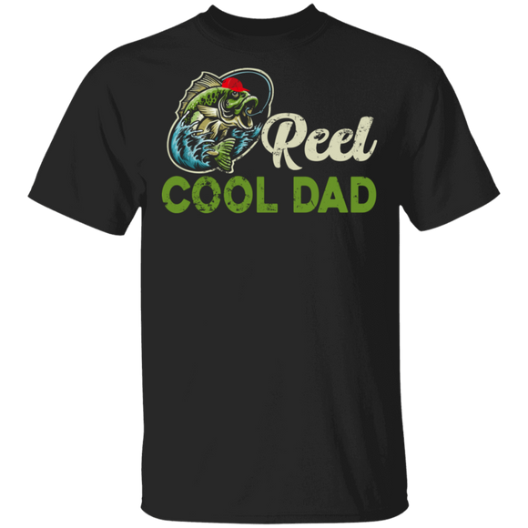 Reel Cool Dad Cool Fishing Dad Father Day Fisher T-Shirt - Macnystore