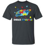 Embrace Differences Cruise Ship Cute Autism Awareness Captain Gift T-Shirt - Macnystore