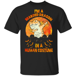 I'm A Bearded Dragon In A Human Costume Funny Bearded Dragon Lover Halloween Gifts T-Shirt - Macnystore