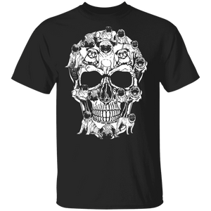 Cool Pugs Skull Matching Pug Dog Lover Owner Fans Trainer Gifts T-Shirt - Macnystore