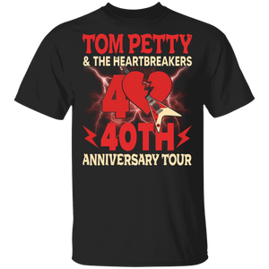 Rock Music Lover Shirt Tom Petty 40th Anniversary Tour Cool Heartbreak Rock Music Tour Lover Gifts T-Shirt - Macnystore