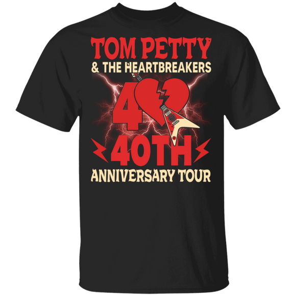 Rock Music Lover Shirt Tom Petty 40th Anniversary Tour Cool Heartbreak Rock Music Tour Lover Gifts T-Shirt - Macnystore
