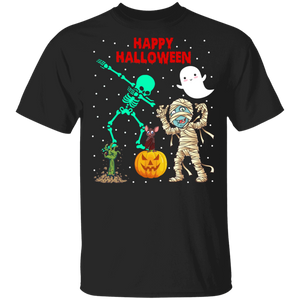 Halloween Shirt Happy Halloween Scary Halloween Skeleton Pumpkin Ghost Mummy Zombie Lover Gifts Halloween T-Shirt - Macnystore