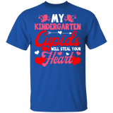 My KIndergarten Cupids Will Steal Your Hearts Teacher Kindergarten Preschool Pre-k Teacher Student Funny Teacher Valentine Gift T-Shirt - Macnystore
