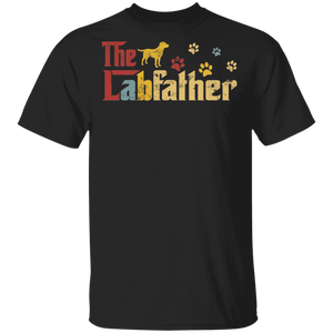 Vintage The Labfather Shirt Matching Family Labrador Retriever Dog Lover Fans Father's Day Gifts T-Shirt - Macnystore