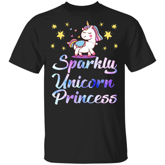 Cute Sparkly Unicorn Princess Twinkle Star T-Shirt - Macnystore