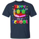 Happy 100th Day Of School Turtle Lover Kids Preschool Elementary Students Teacher Gifts T-Shirt - Macnystore