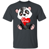 Love Panda Hugging Heart Panda Wild Animal Lover Husband Wife Fiance Fiancee Boyfriend Girlfriend Mom Dad Grandma Couple Valentine T-Shirt - Macnystore