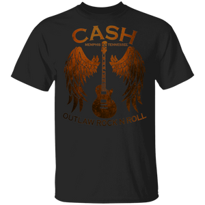 Guitar Lover Shirt Cash Memphis Tennessee Outlaw Rock N Roll Guitar Lover Guitarist Gifts T-Shirt - Macnystore