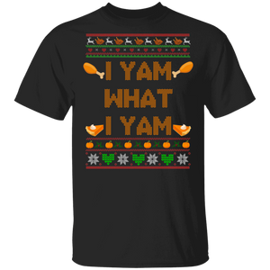 Thanksgiving Pumpkin Pie Shirt Yam What I Yam Cool Thanksgiving Sweater Leg Pumpkin Pie Lover Gifts T-Shirt - Macnystore