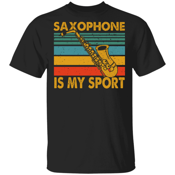 Vintage Retro Saxophone Is My Sport Saxophone Player Lover Gifts T-Shirt - Macnystore
