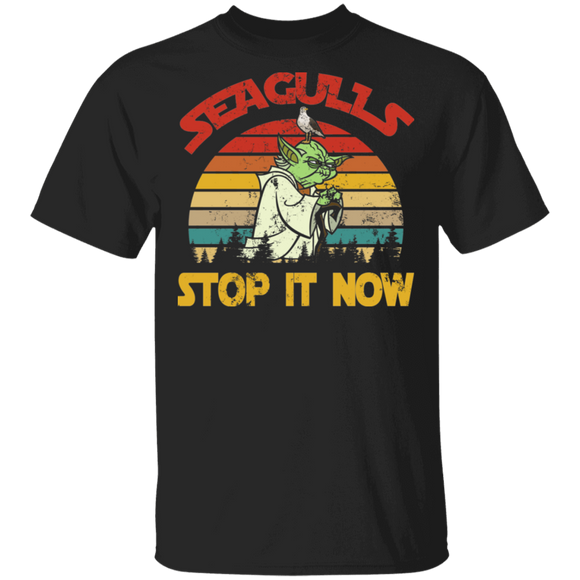 Seagulls Stop It Now Master Yoda Movies Star Lover Unisex T-Shirt - Macnystore