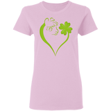 Dabbing Shamrock Horse St Patrick's Day Irish Gifts Ladies T-Shirt - Macnystore