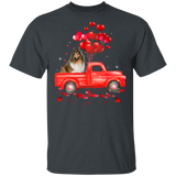 Shetland Sheepdog Riding Truck Sheltie Dog Pet Lover Matching Shirts For Couples Boys Girl Women Personalized Valentine T-Shirt - Macnystore