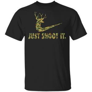 Hunting Lover Shirt Just Shoot It Cool Hunting Season Bucks Deer Hunter Camouflage America Gifts T-Shirt - Macnystore