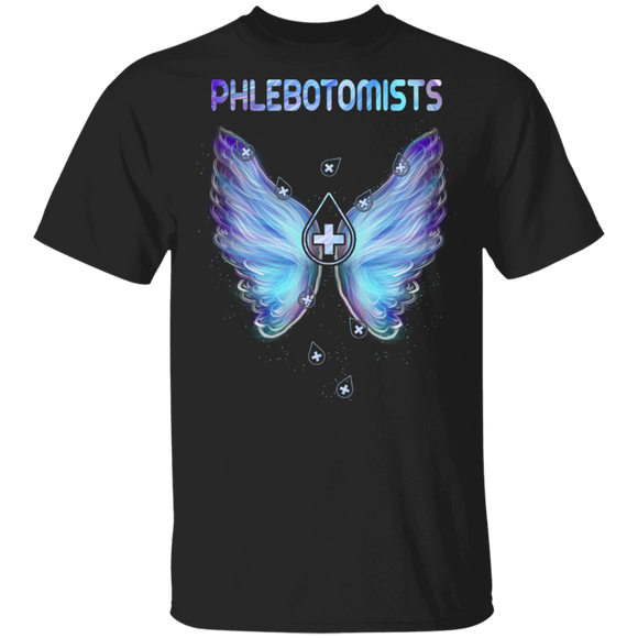 Phlebotomists Shirt Proud Phlebotomists Wings Phlebotomy Lover Gifts T-Shirt - Macnystore