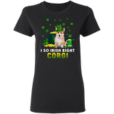 I So Irish Right Corgi Dog Lover St. Patrick's Day Gifts Ladies T-Shirt - Macnystore