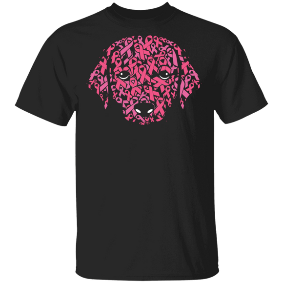 Beast Cancer Awareness Shirt Pink Ribbon Dog Cool Inspirational Beast Cancer Awareness Dog Lover Gifts Breast Cancer T-Shirt - Macnystore