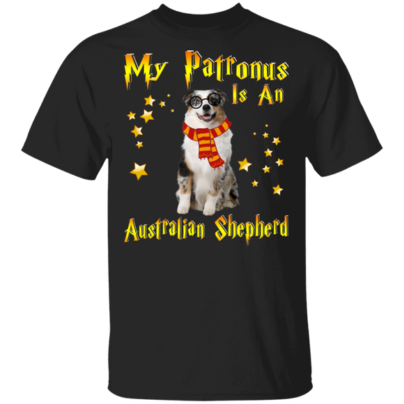 My Patronus Is An Australian Shepherd Magical Australian Shepherd Pet T-Shirt - Macnystore