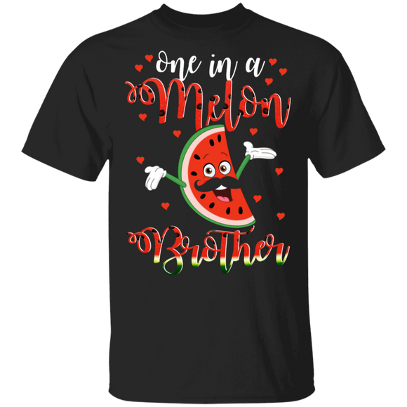 One In A Melon Brother Funny Watermelon T-Shirt - Macnystore